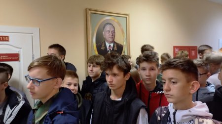 Учащиеся 9-х классов посетили День открытых дверей на военном факультете ГрГУ им. Я.Купалы.