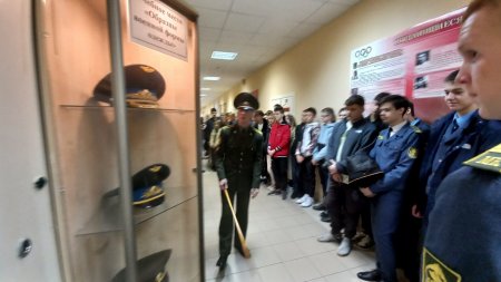 Учащиеся 9-х классов посетили День открытых дверей на военном факультете ГрГУ им. Я.Купалы.